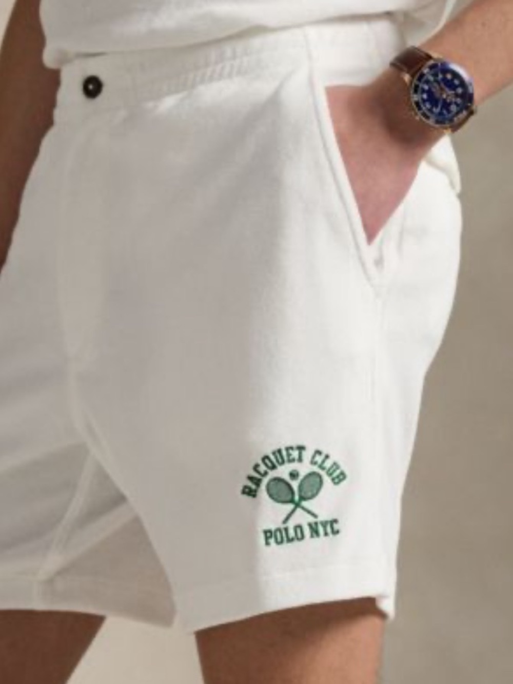 Polo Ralph Lauren 6” Polo Prepster Terry Graphic Shorts, Size Small